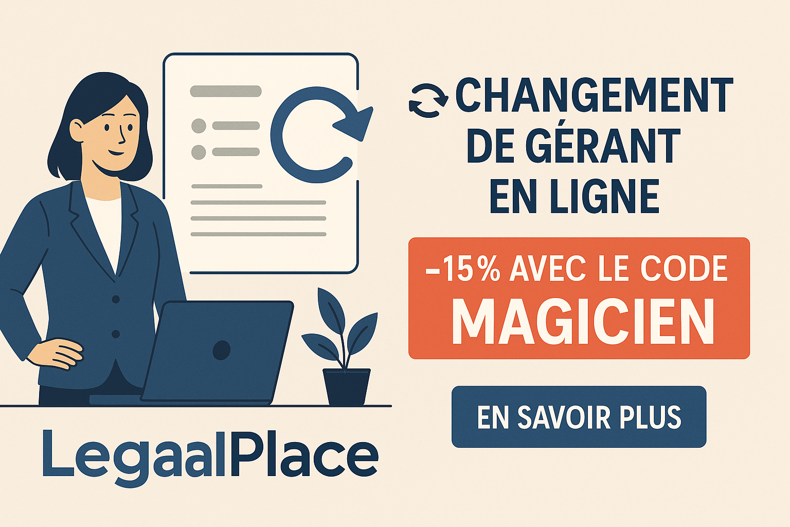Changement de gérant en ligne