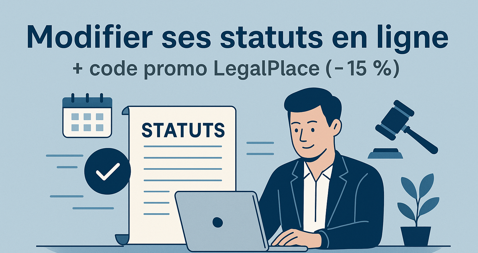 Modifier des statuts en ligne