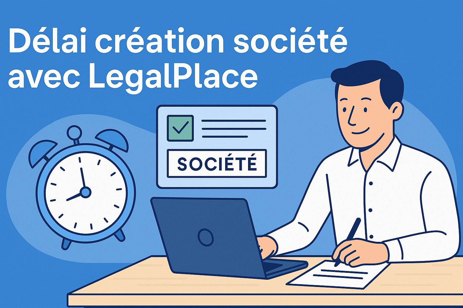 Délai création société avec Legalplace