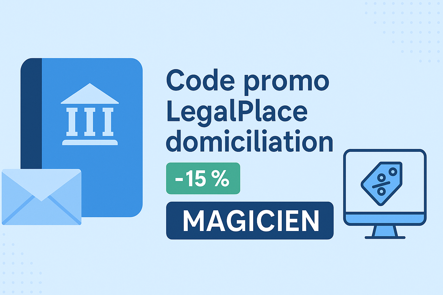 Code promo LegalPlace domiciliation