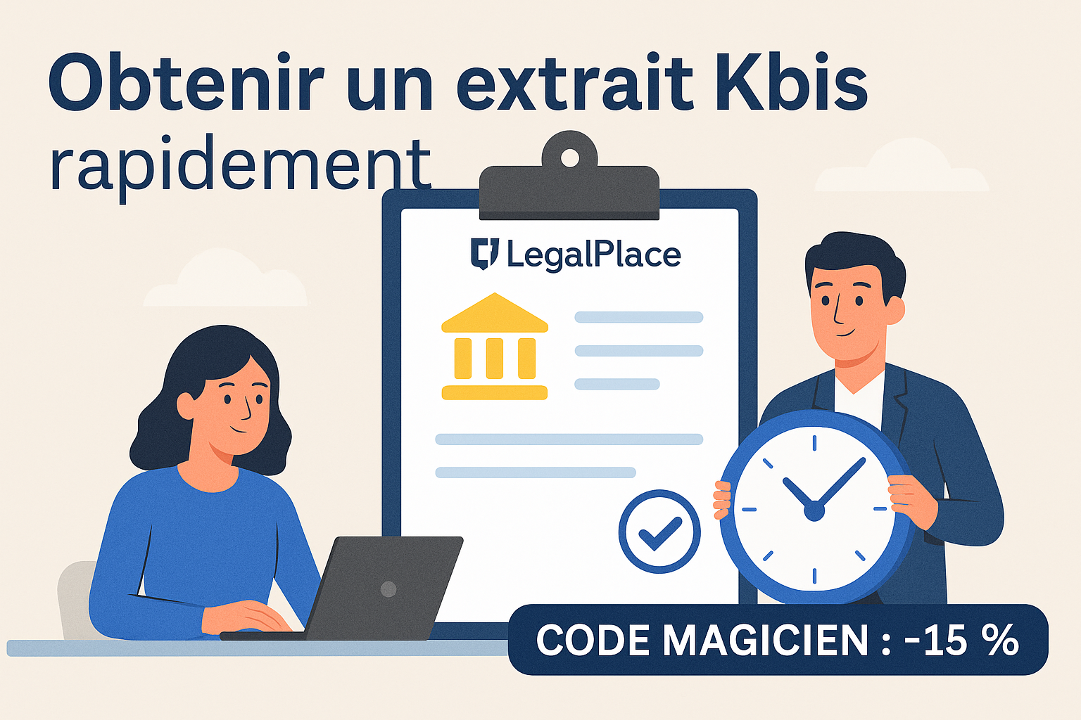 Obtenir un extrait Kbis rapidement