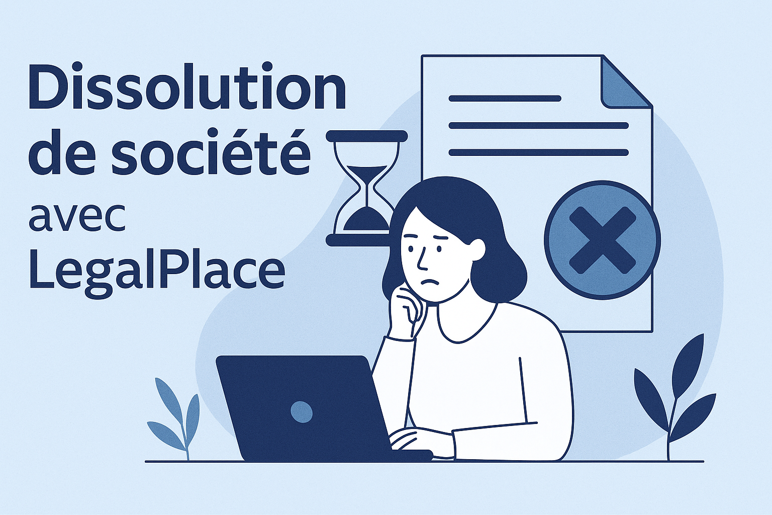 Dissolution de société avec LegalPlace
