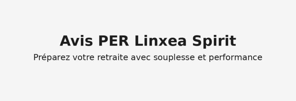 Avis PER Linxea Spirit