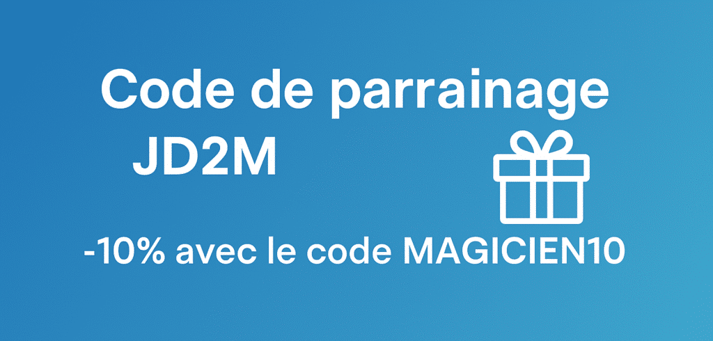 Code de parrainage JD2M