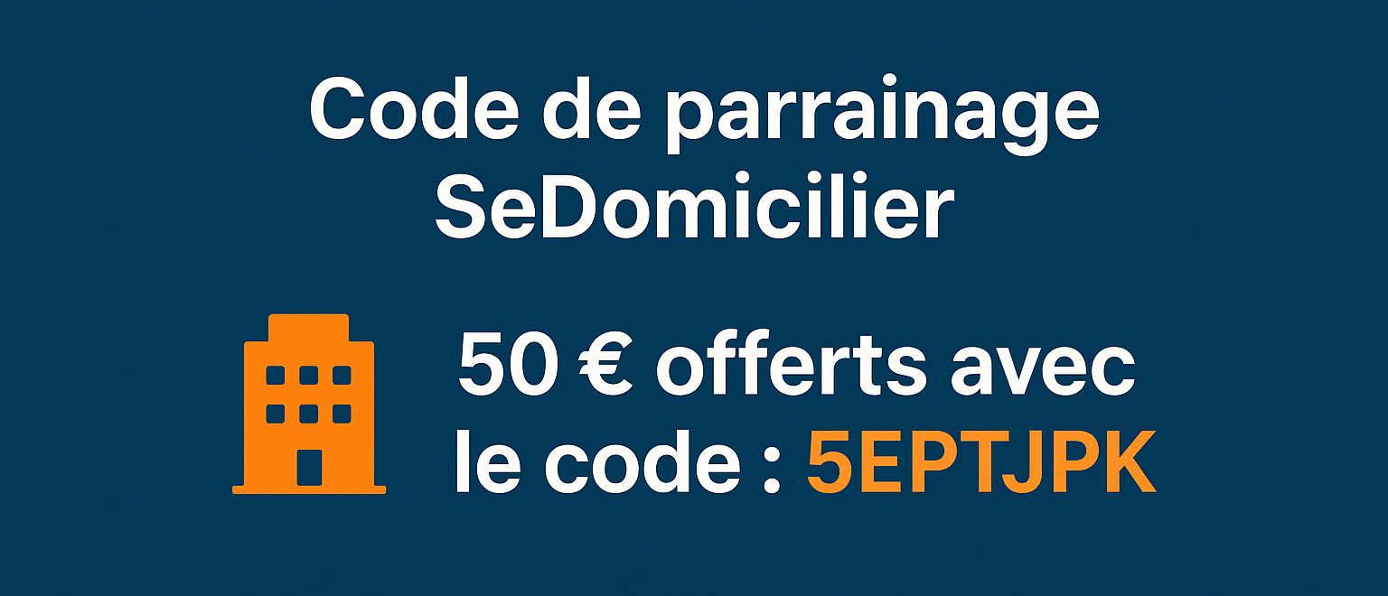 Code de parrainage SeDomicilier