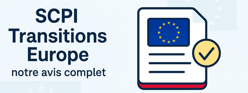 SCPI Transitions Europe avis