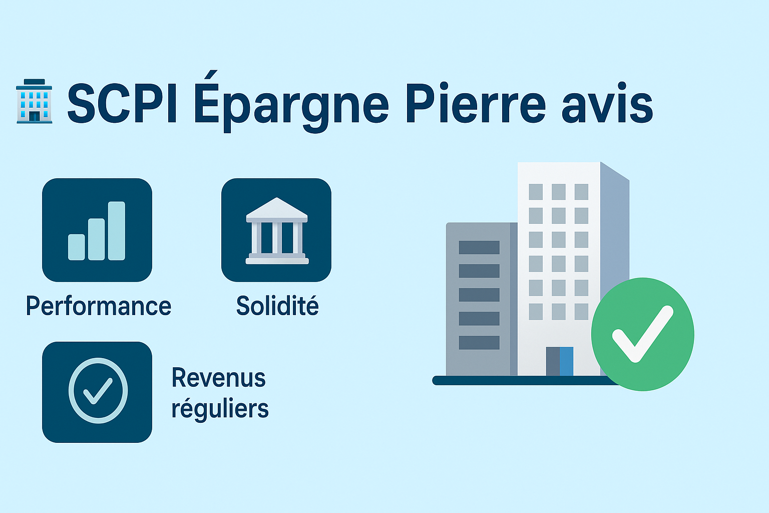 SCPI Épargne Pierre avis