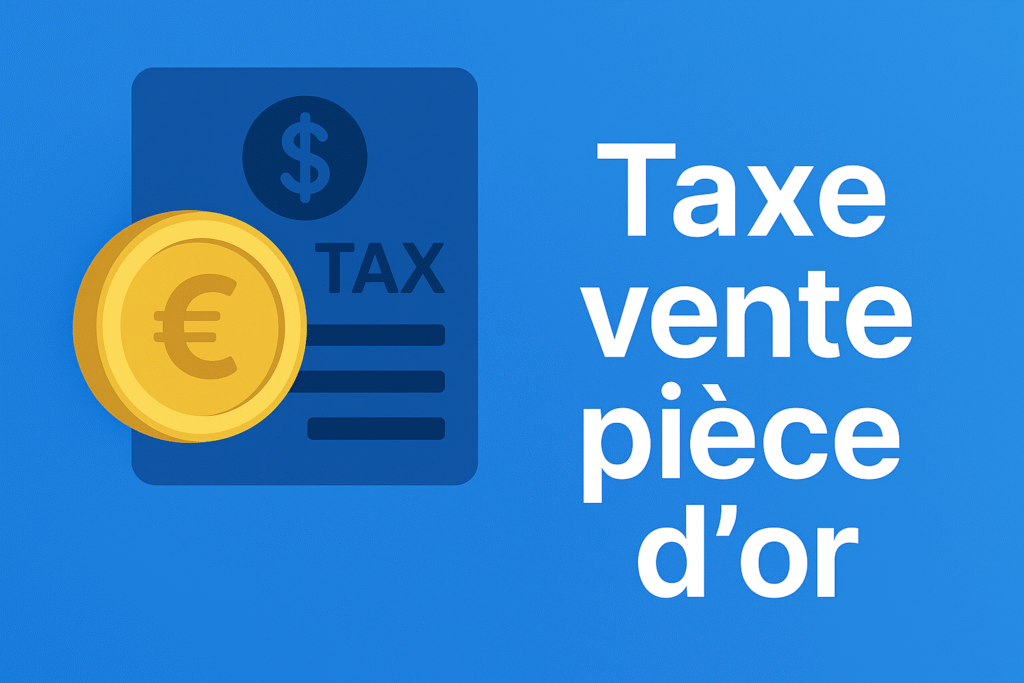 Taxe vente pièce d’or