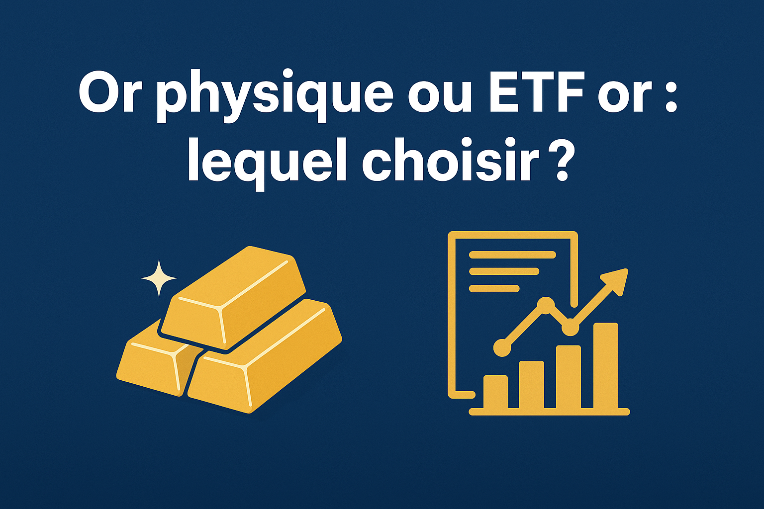 Or physique ou ETF or : lequel choisir ?