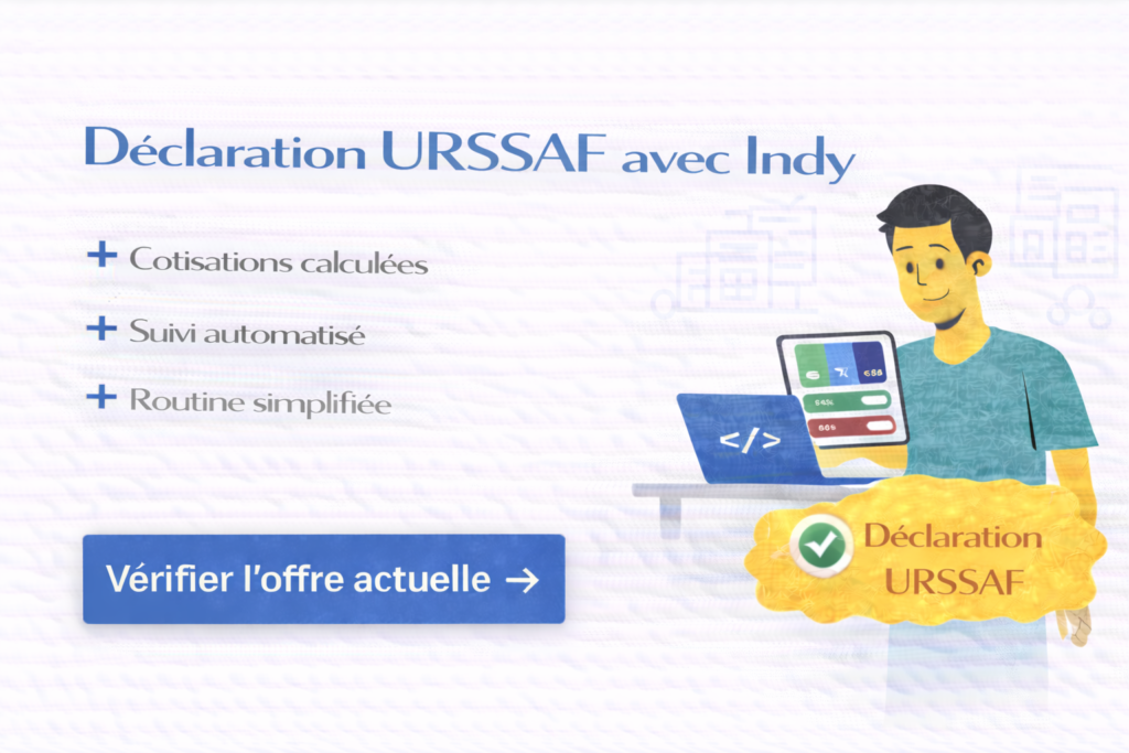 Déclaration URSSAF avec Indy
