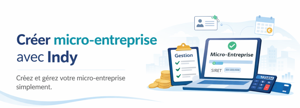 Créer micro-entreprise avec Indy
